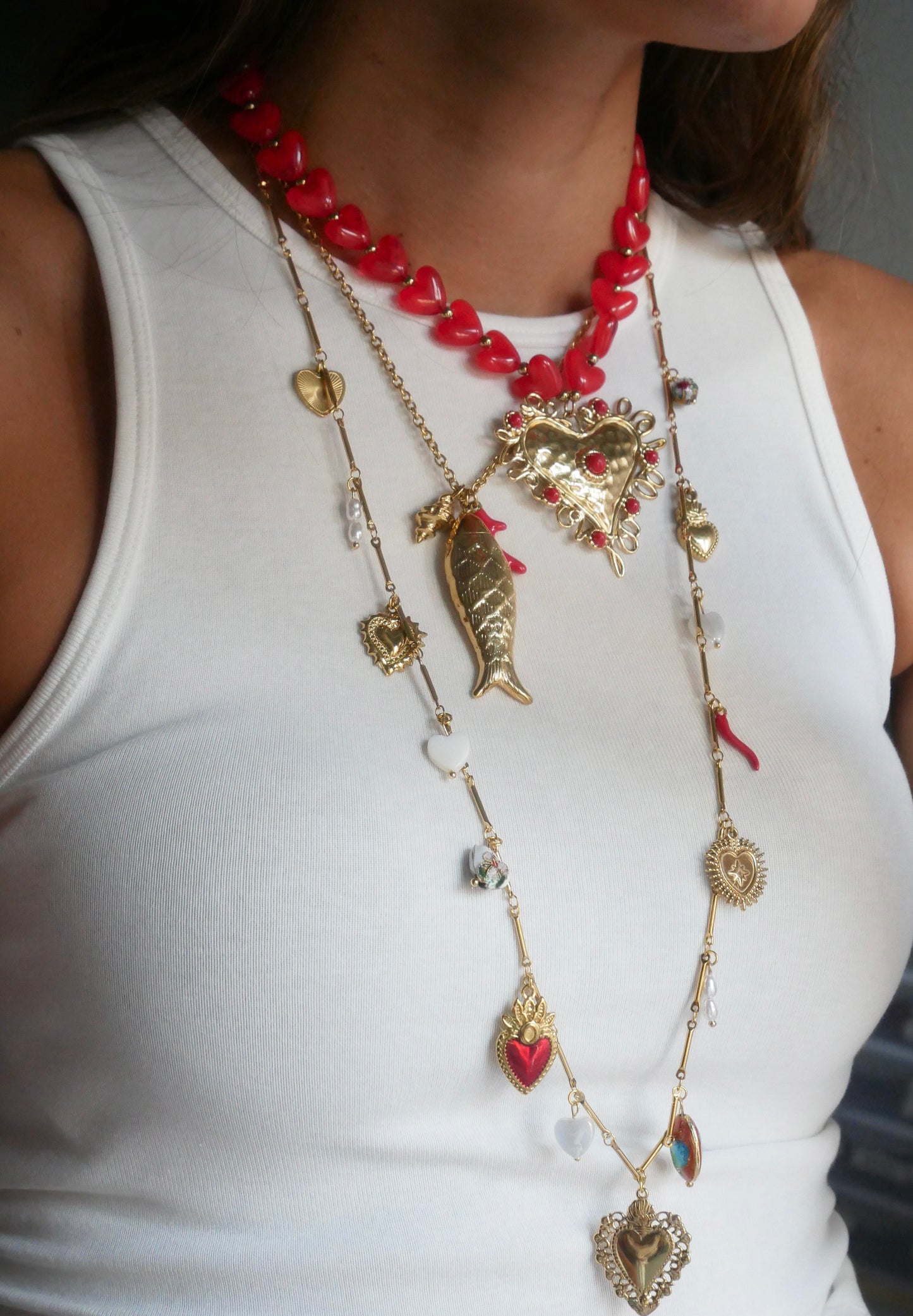 COLLAR ARDE ROJO