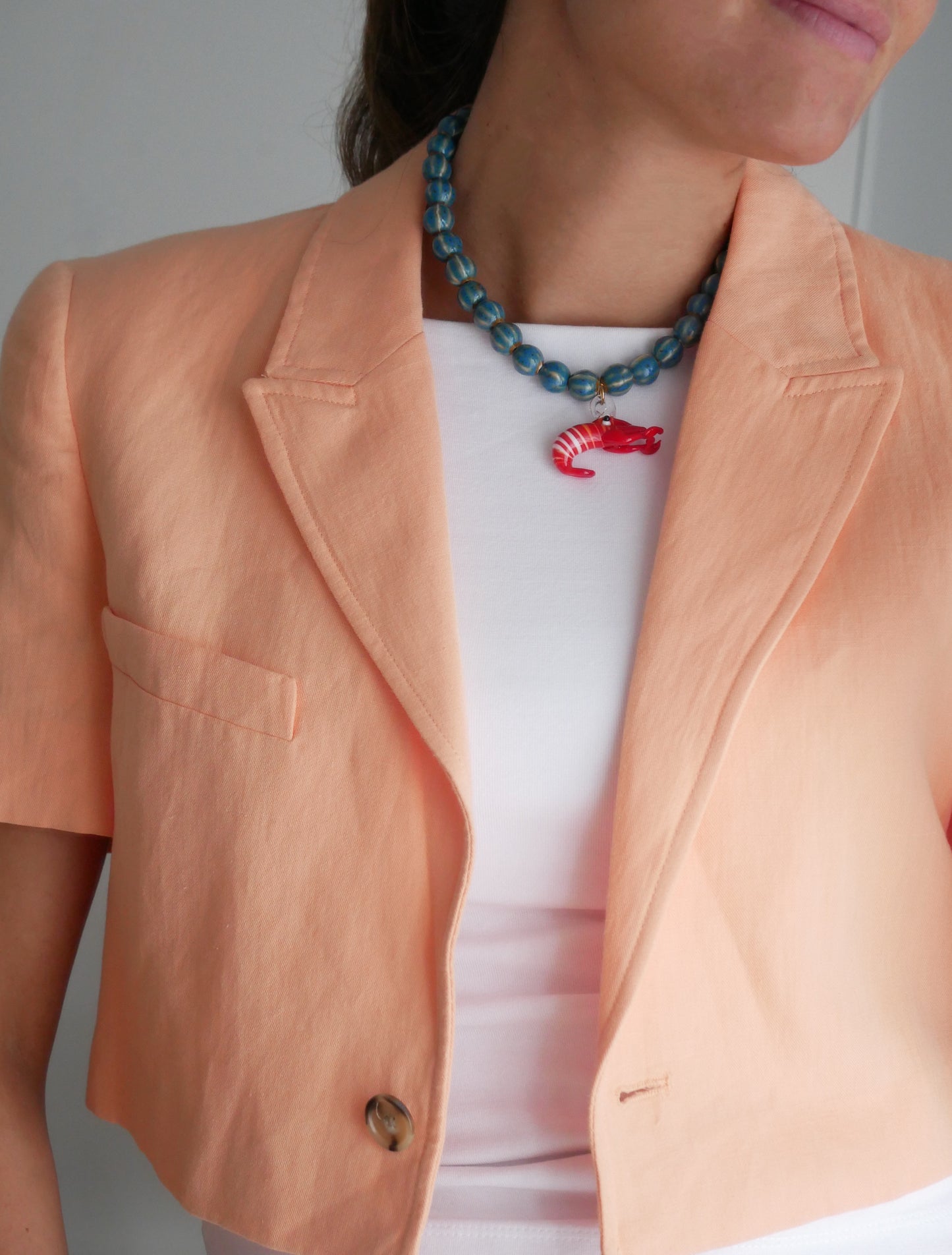 COLLAR GAMBA ROJA