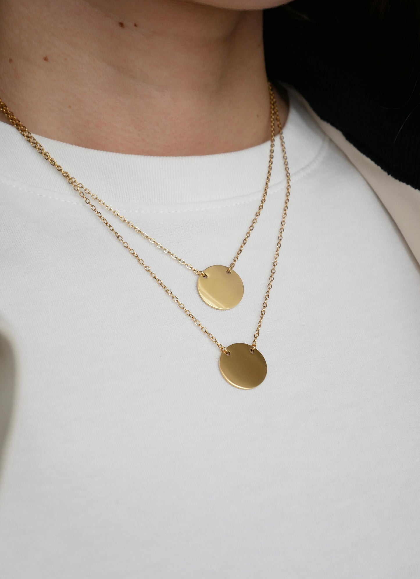 COLLAR DOBLE MONEDAS (personalizable)