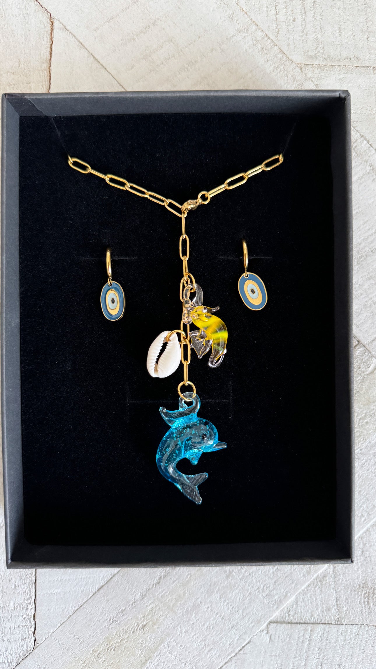 COLLAR DELFIN Y CABALLITO DE MAR