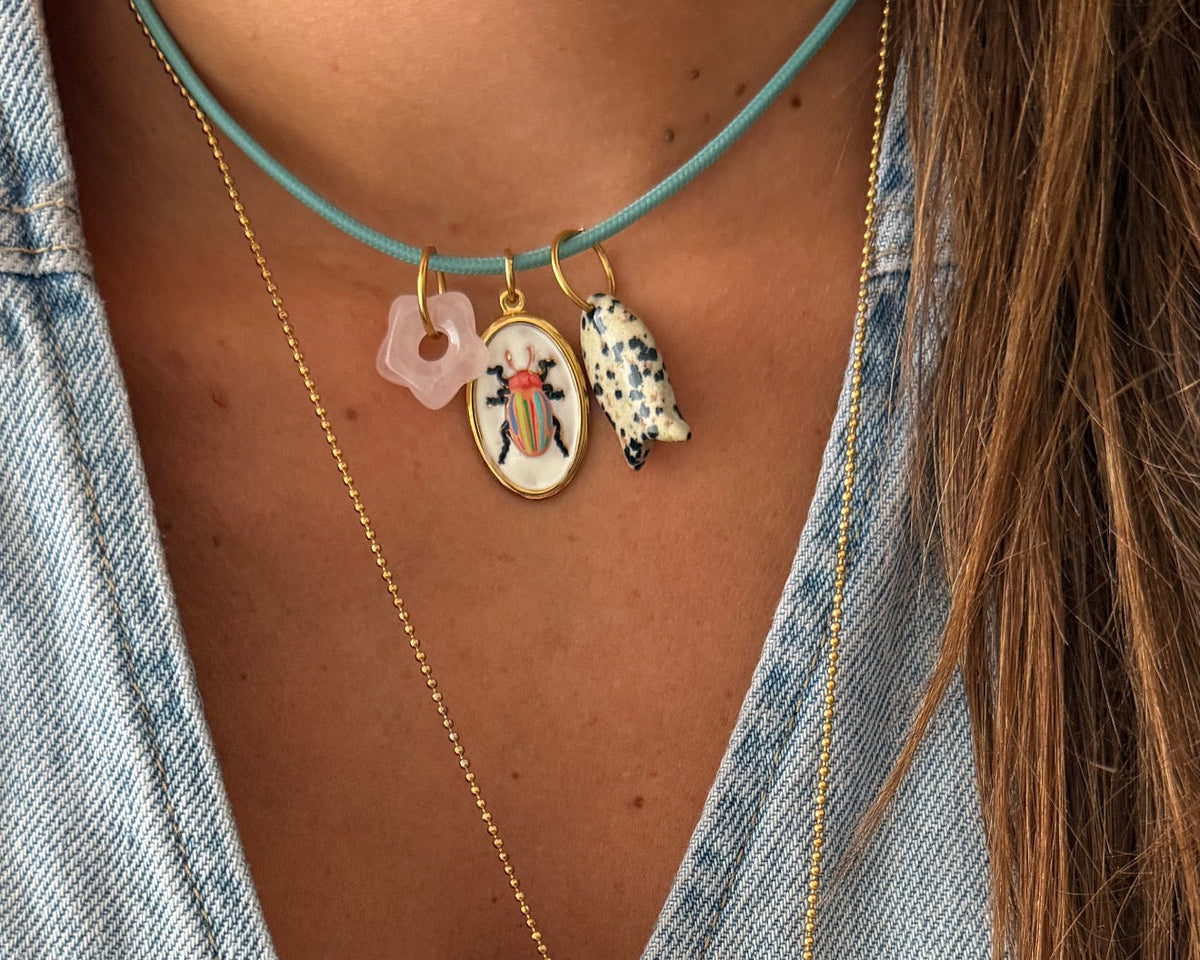 Charms de piedra natural y cordón magnético — monta tu joya, Ayutthaya&me