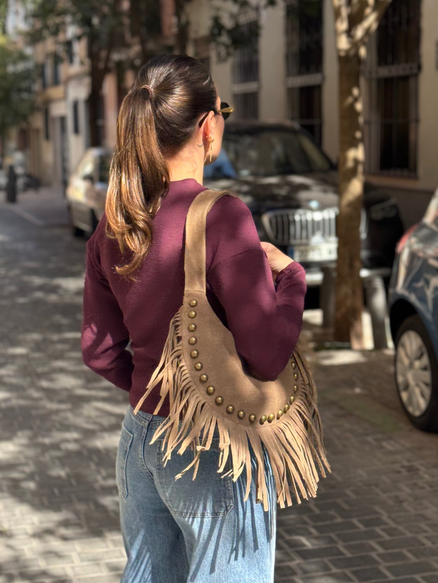 BOLSO VOLTERRA TAUPE- 100% ante