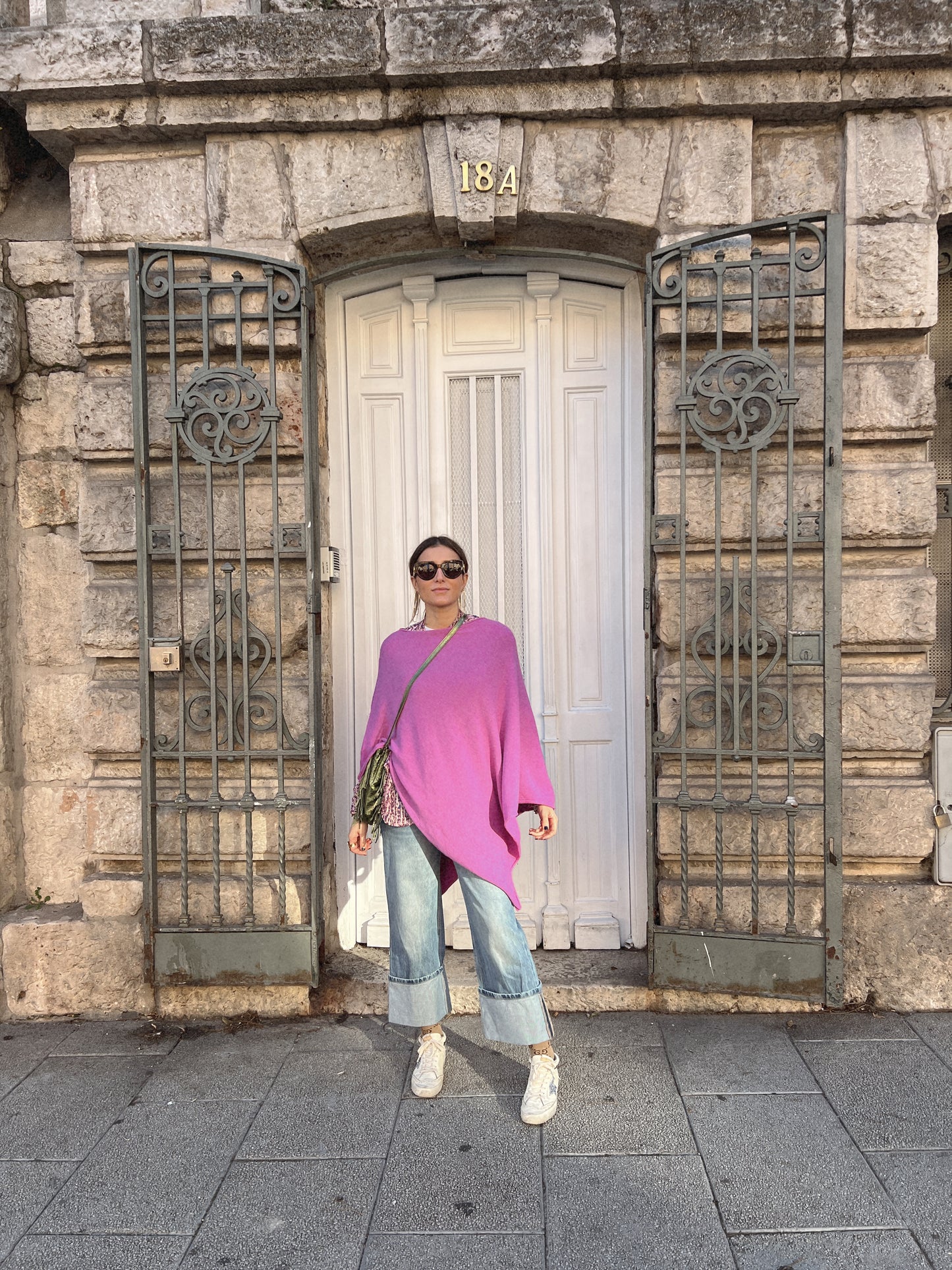 PONCHO HIVER bordado A&M