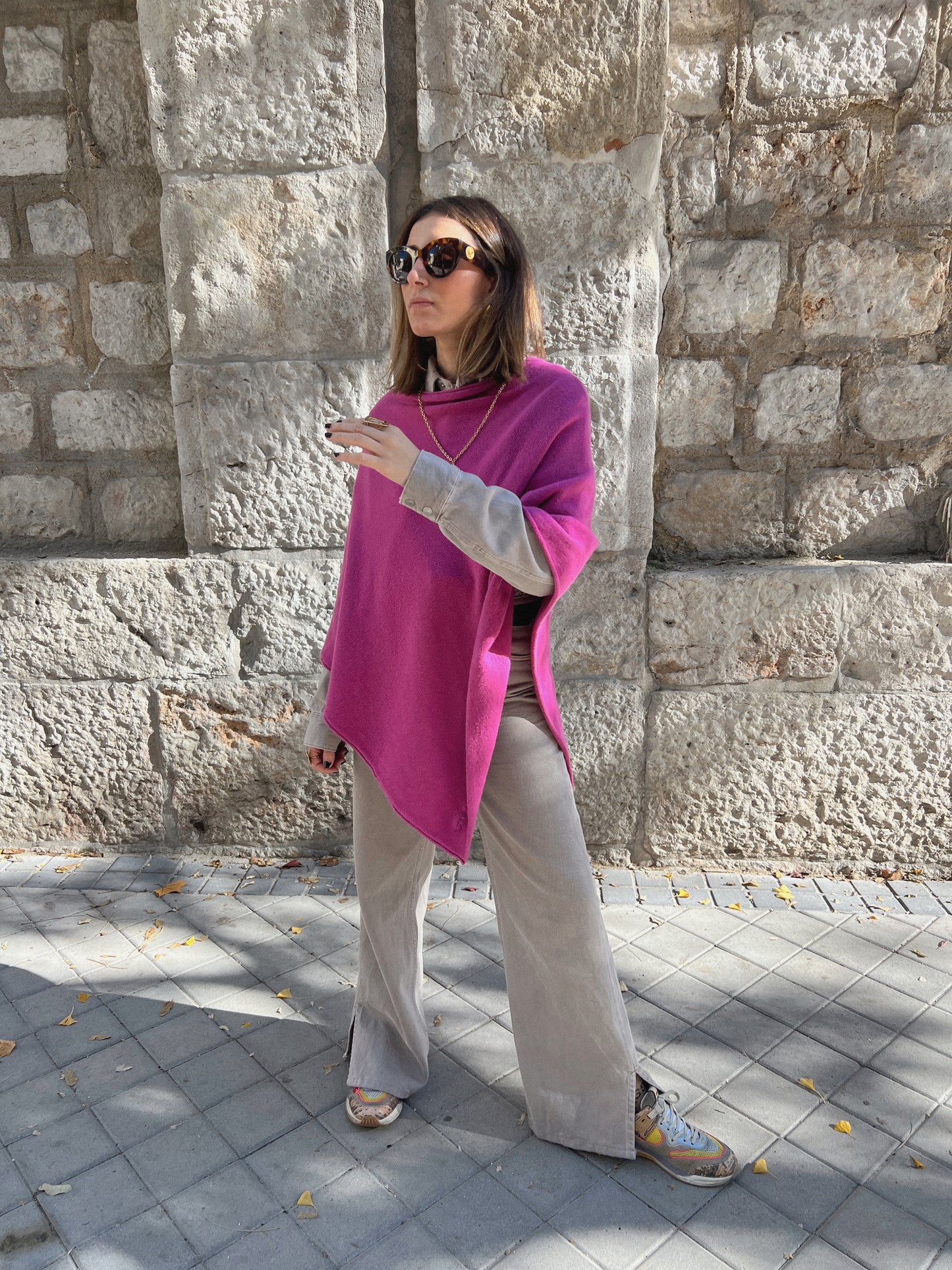 PONCHO HIVER bordado A&M