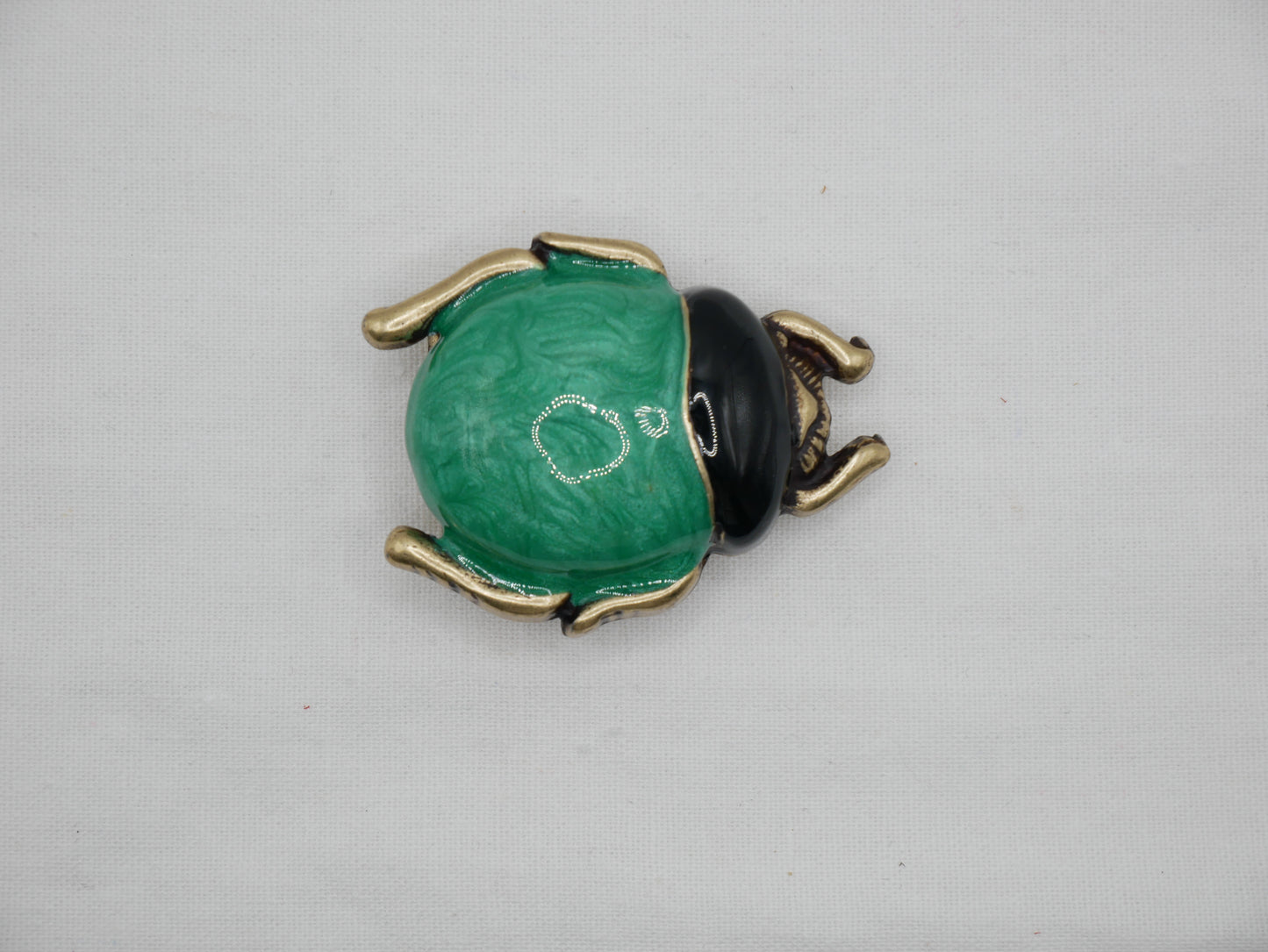 HEBILLA MINI ESCARABAJO VERDE