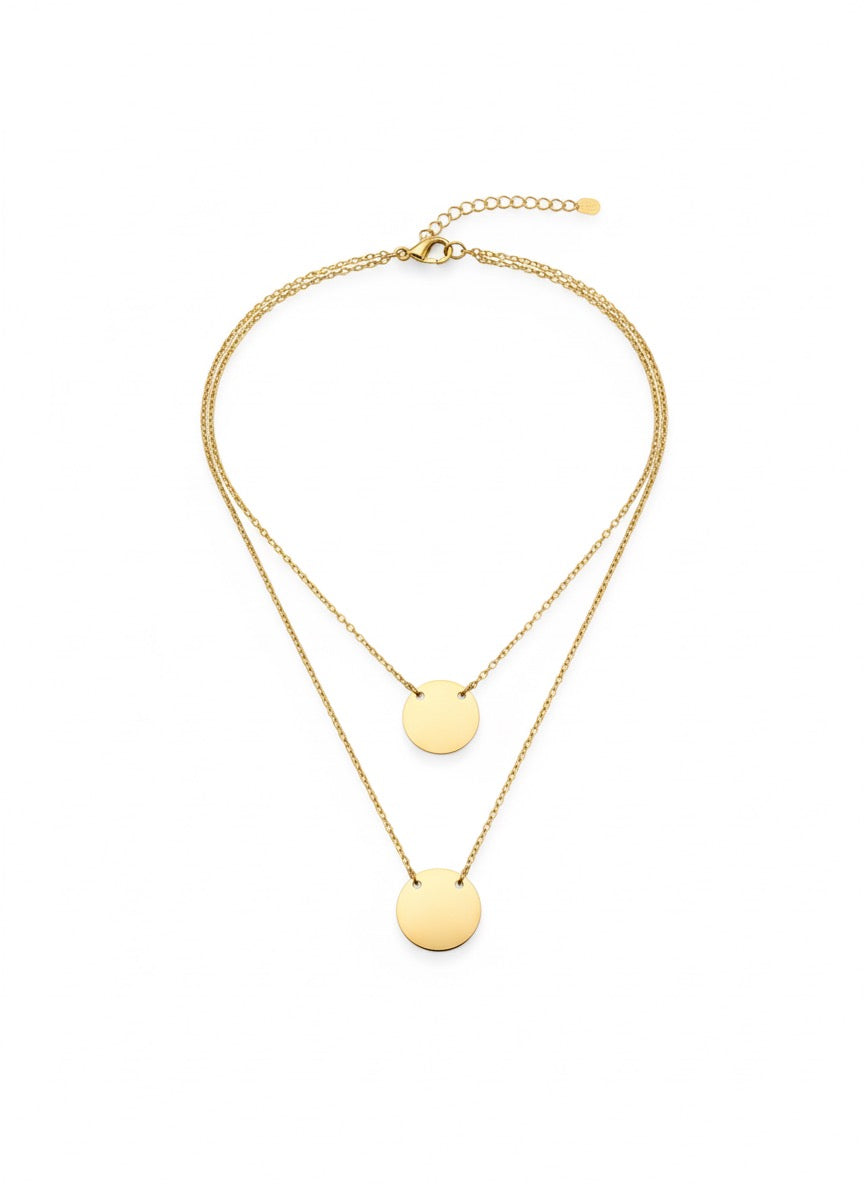 COLLAR DOBLE MONEDAS (personalizable)