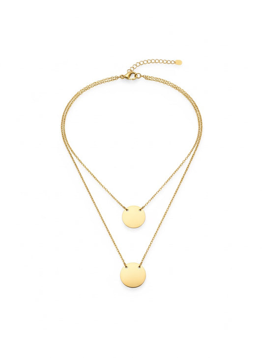 COLLAR DOBLE MONEDAS (personalizable)