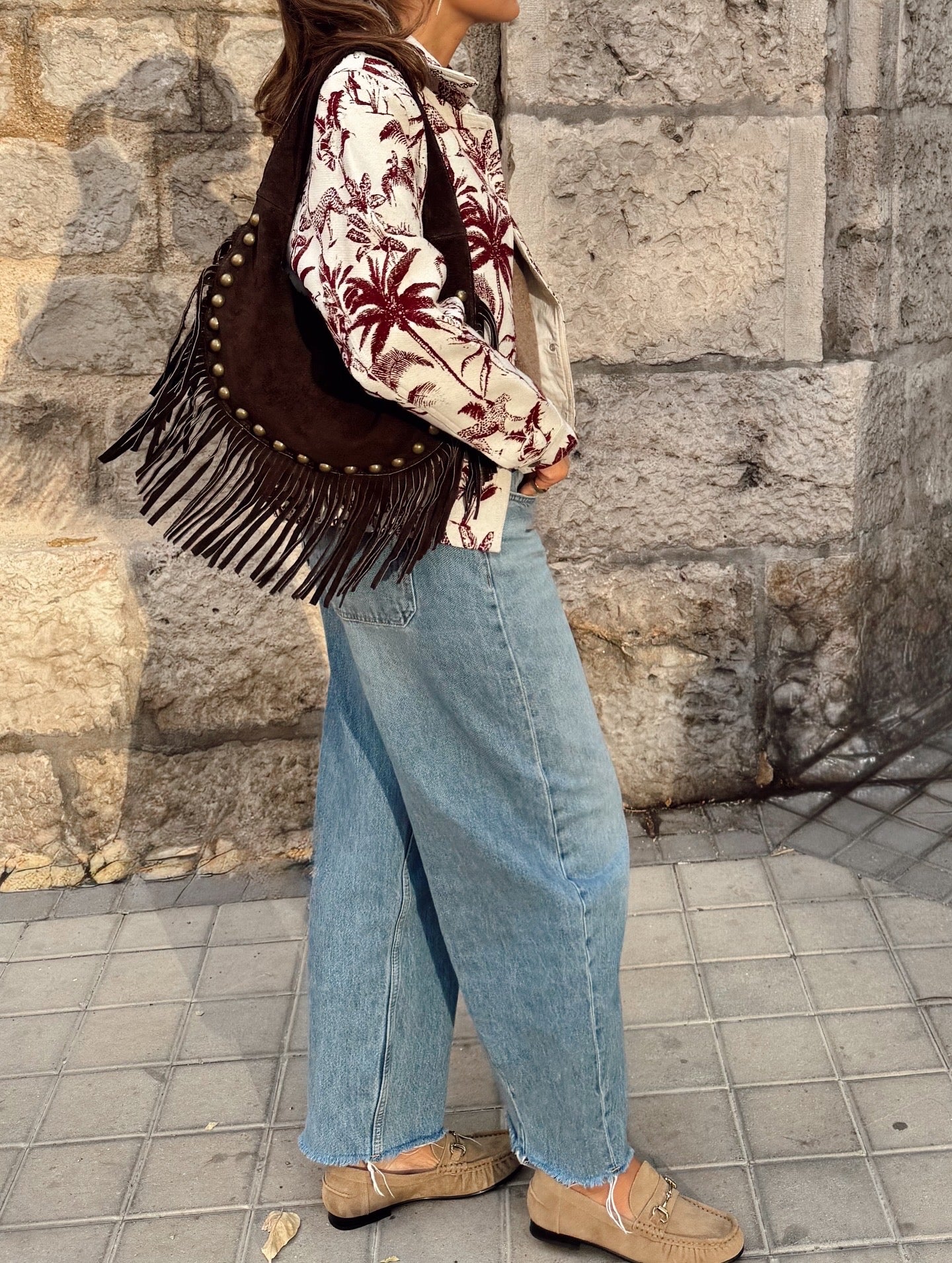 BOLSO VOLTERRA MARRÓN - 100% ante