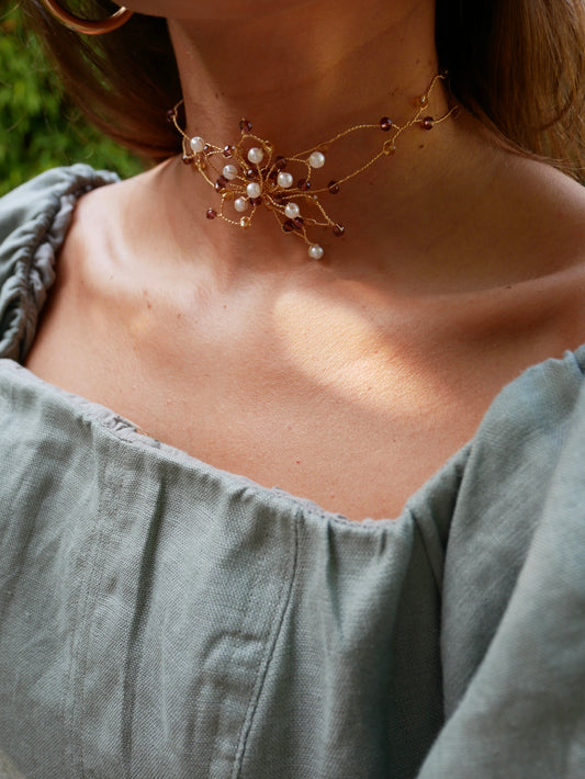 CHOKER AMARANTE