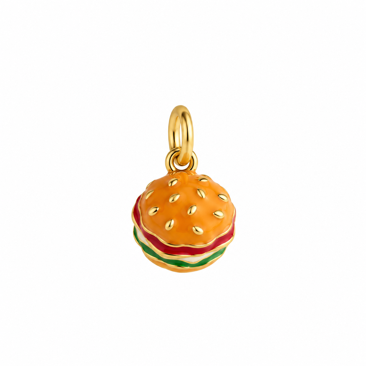 Charm hamburguesa esmaltado visto de frente — Ayutthaya&me
