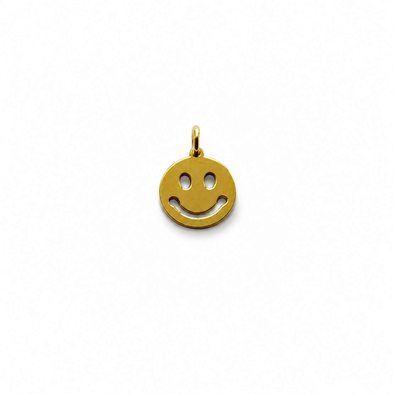 Charm carita sonriente en acero inoxidable para cordón magnético — Ayutthaya&me