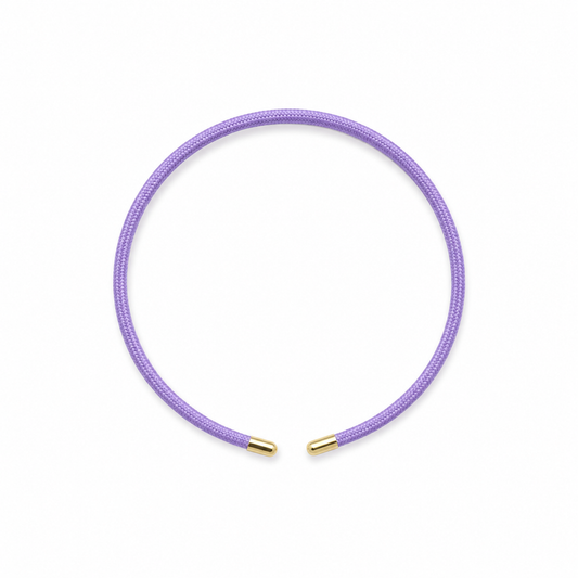 Pulsera de nylon malva personalizable con charms — Ayutthaya&me