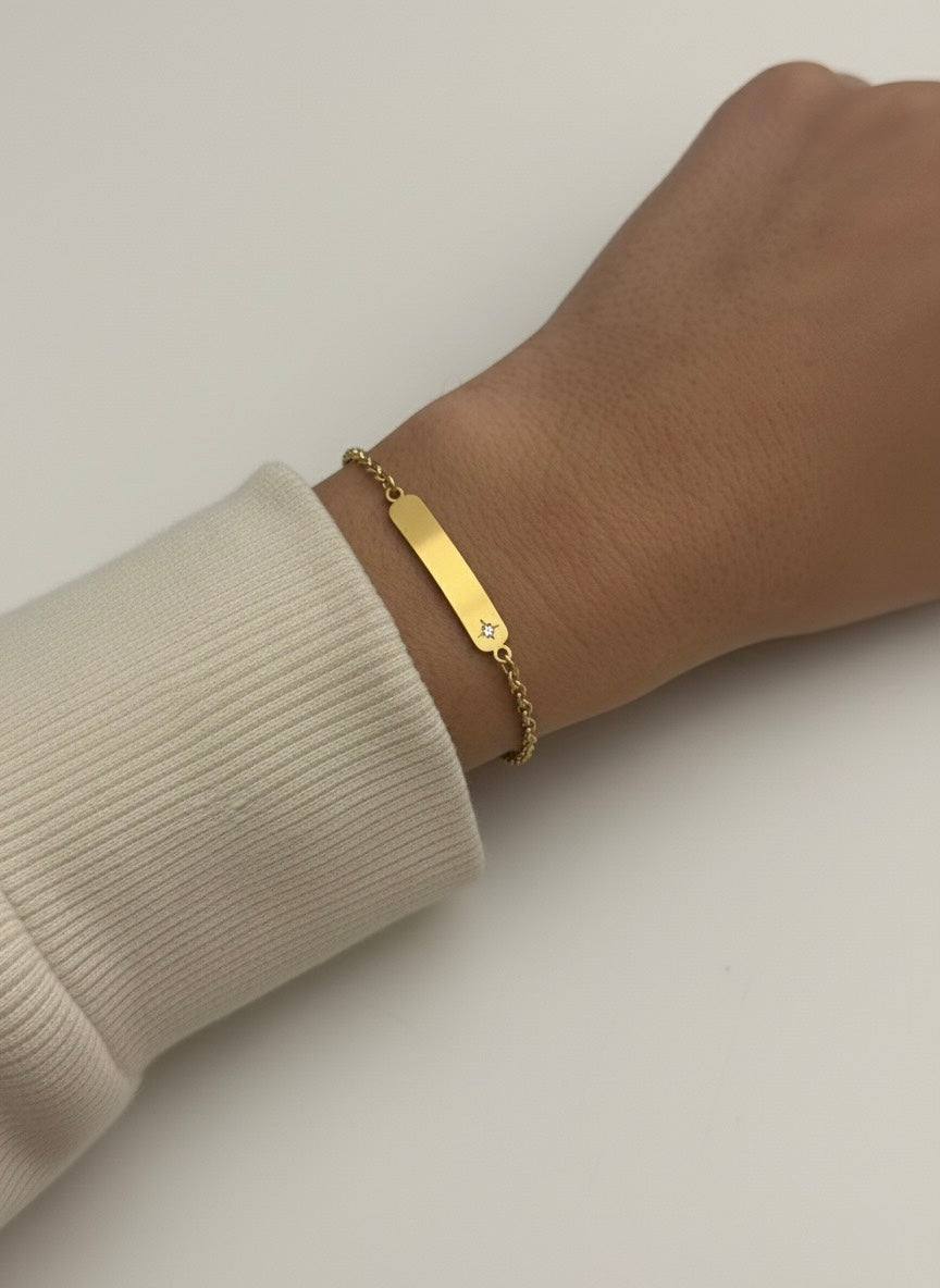 PULSERA CON CIRCONITA (Personalizable)