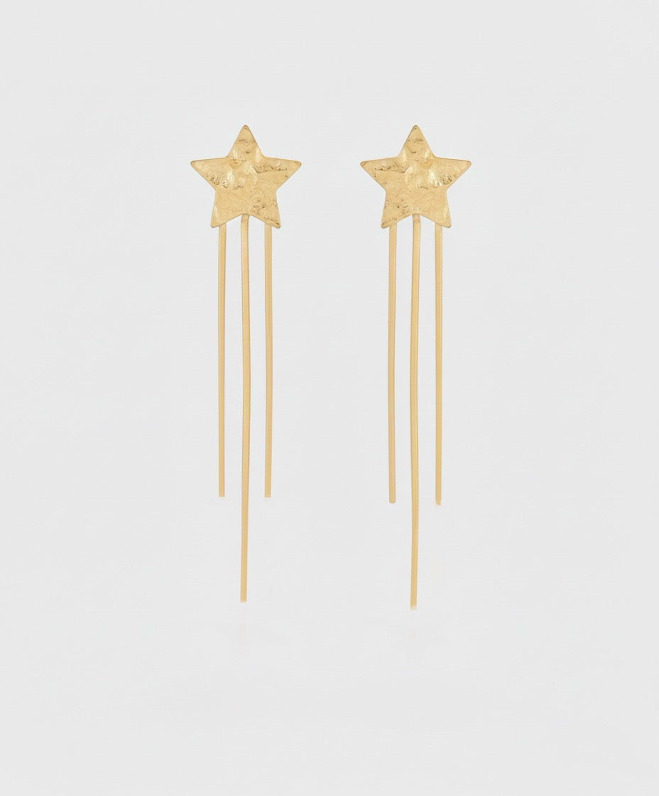 PENDIENTES ESTRELLA LARGOS (par)