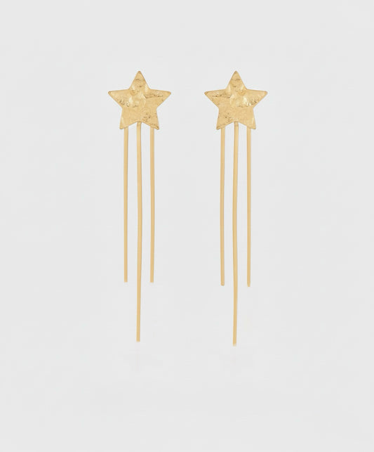 PENDIENTES ESTRELLA LARGOS (par)