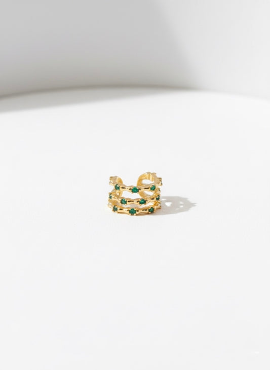 Ear Cuff verde