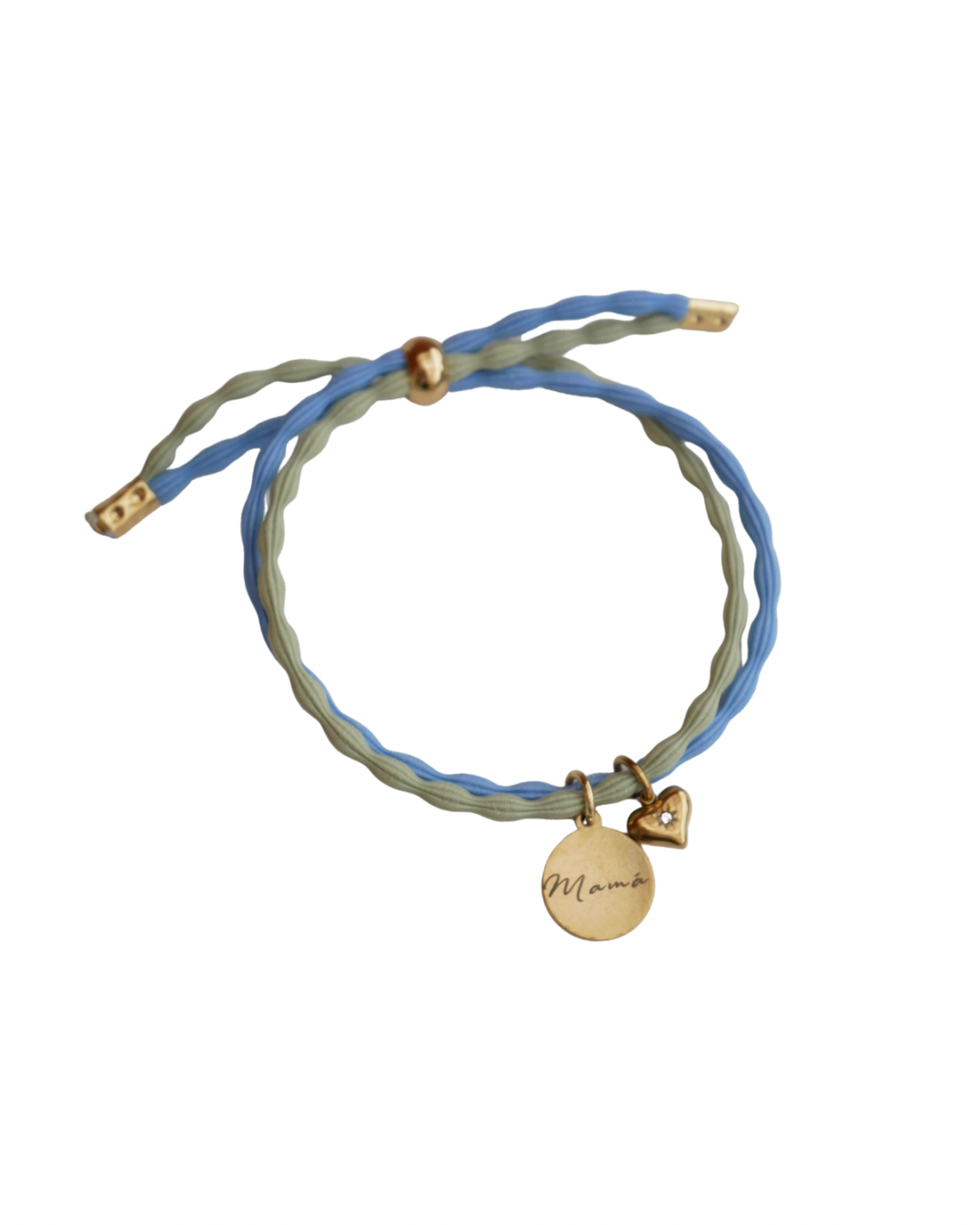  Pulseras de corazón personalizables apiladas en colores