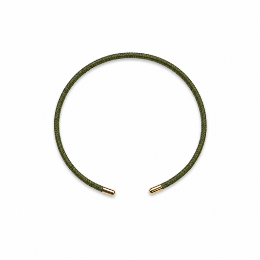 Pulsera de nylon verde caza personalizable con charms — Ayutthaya&me