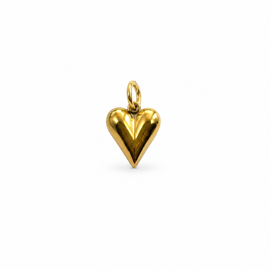 Charm de corazón en acero inoxidable para cordón magnético — Ayutthaya&me