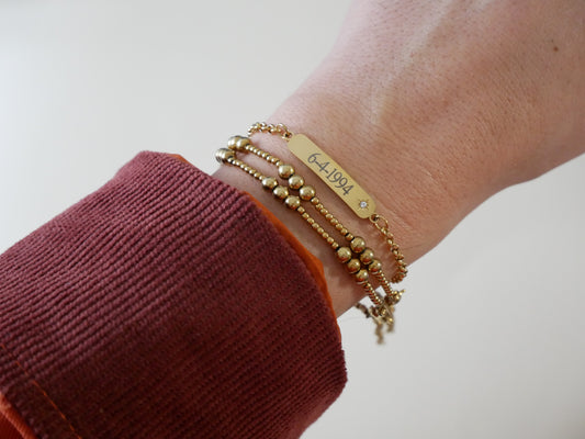 PULSERA CON CIRCONITA (Personalizable)