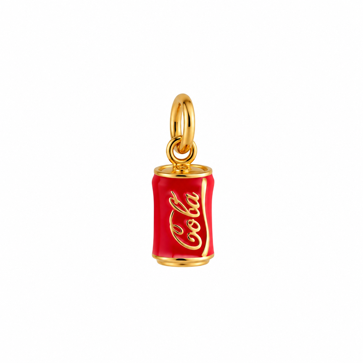 Charm lata de refresco esmaltada en rojo y dorado — Ayutthaya&me