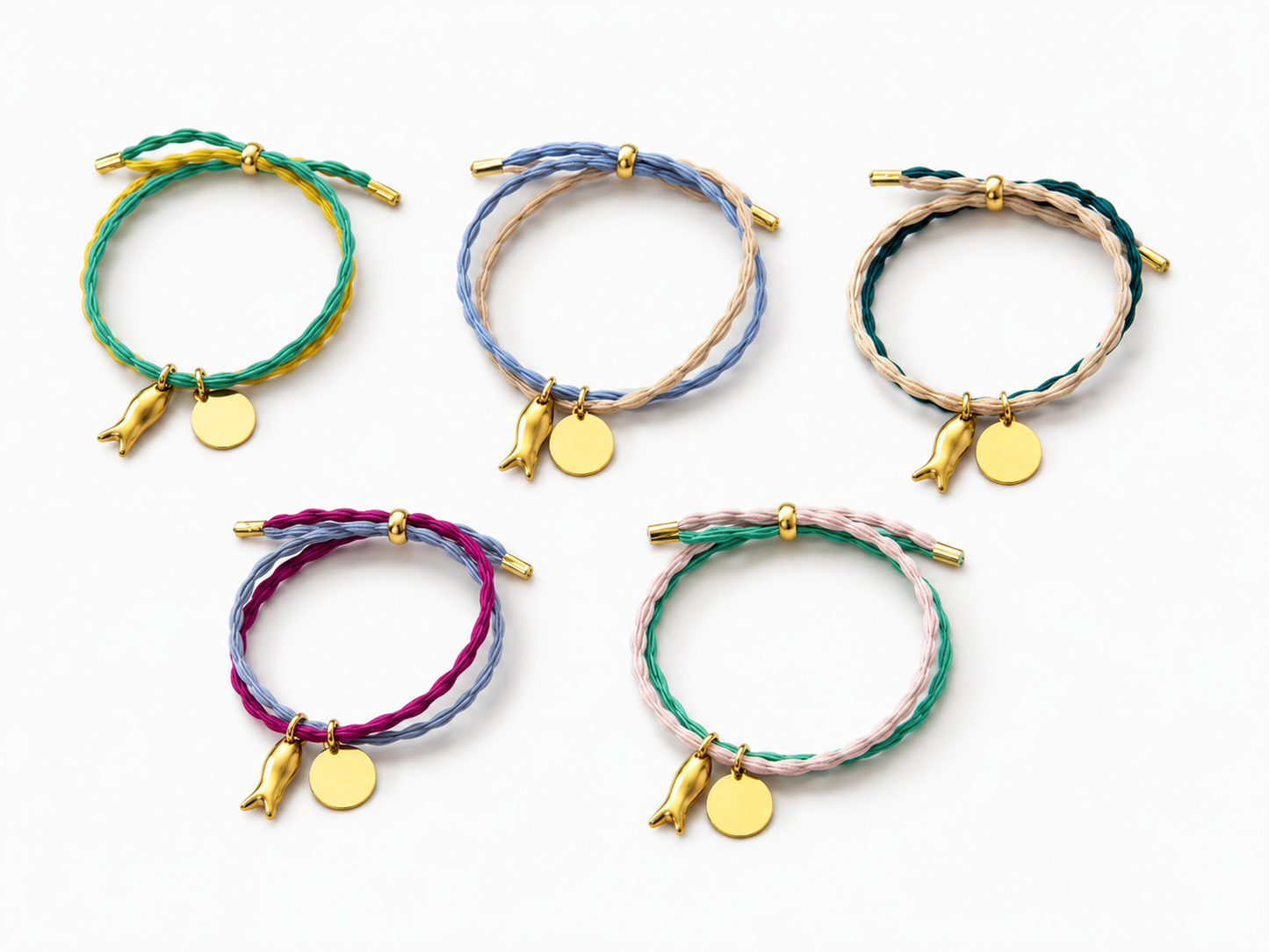 PULSERA DOBLE PEZ (personalizable)