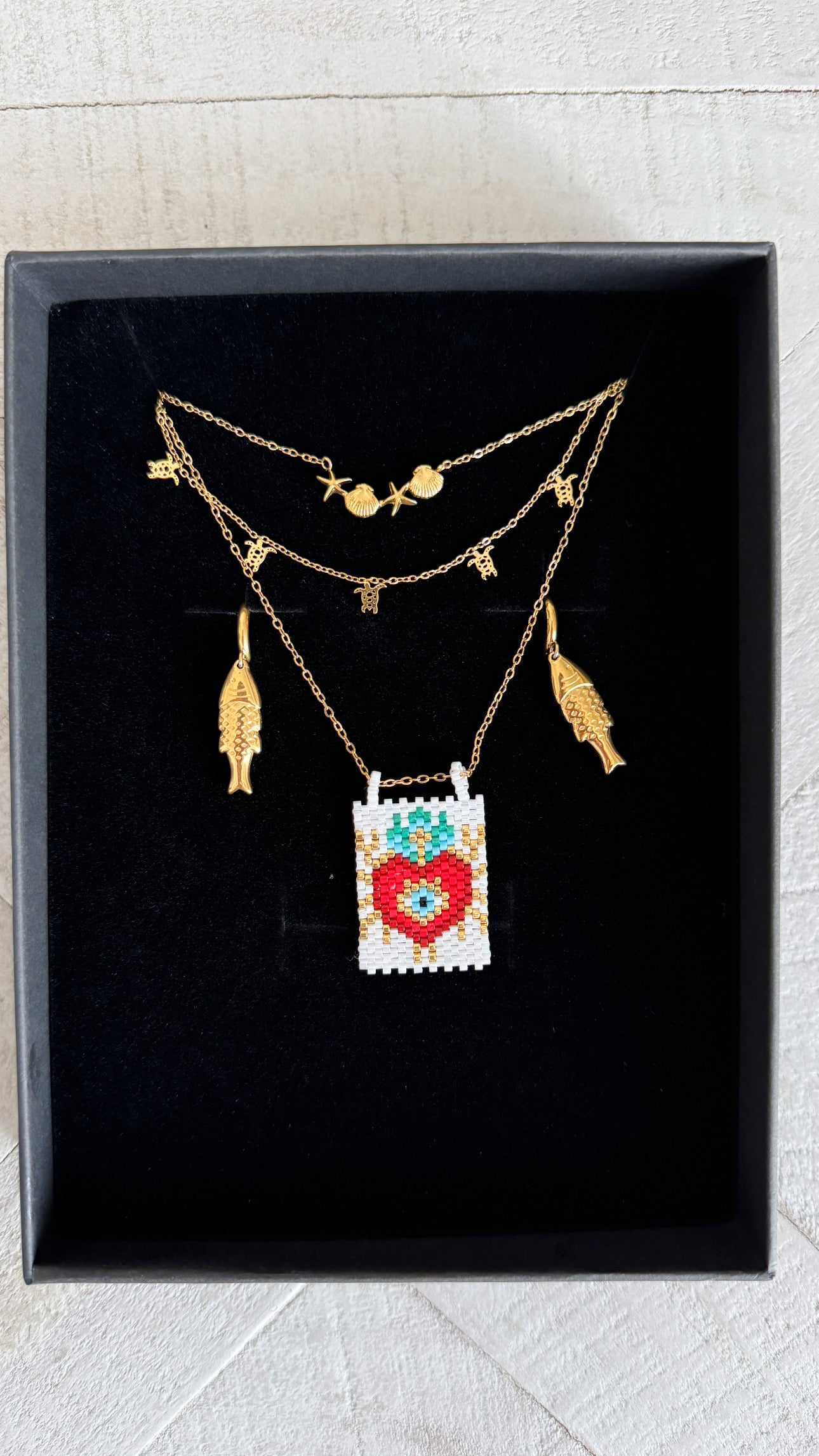 COLGANTE ESCAPULARIO AMULETO CORAZON