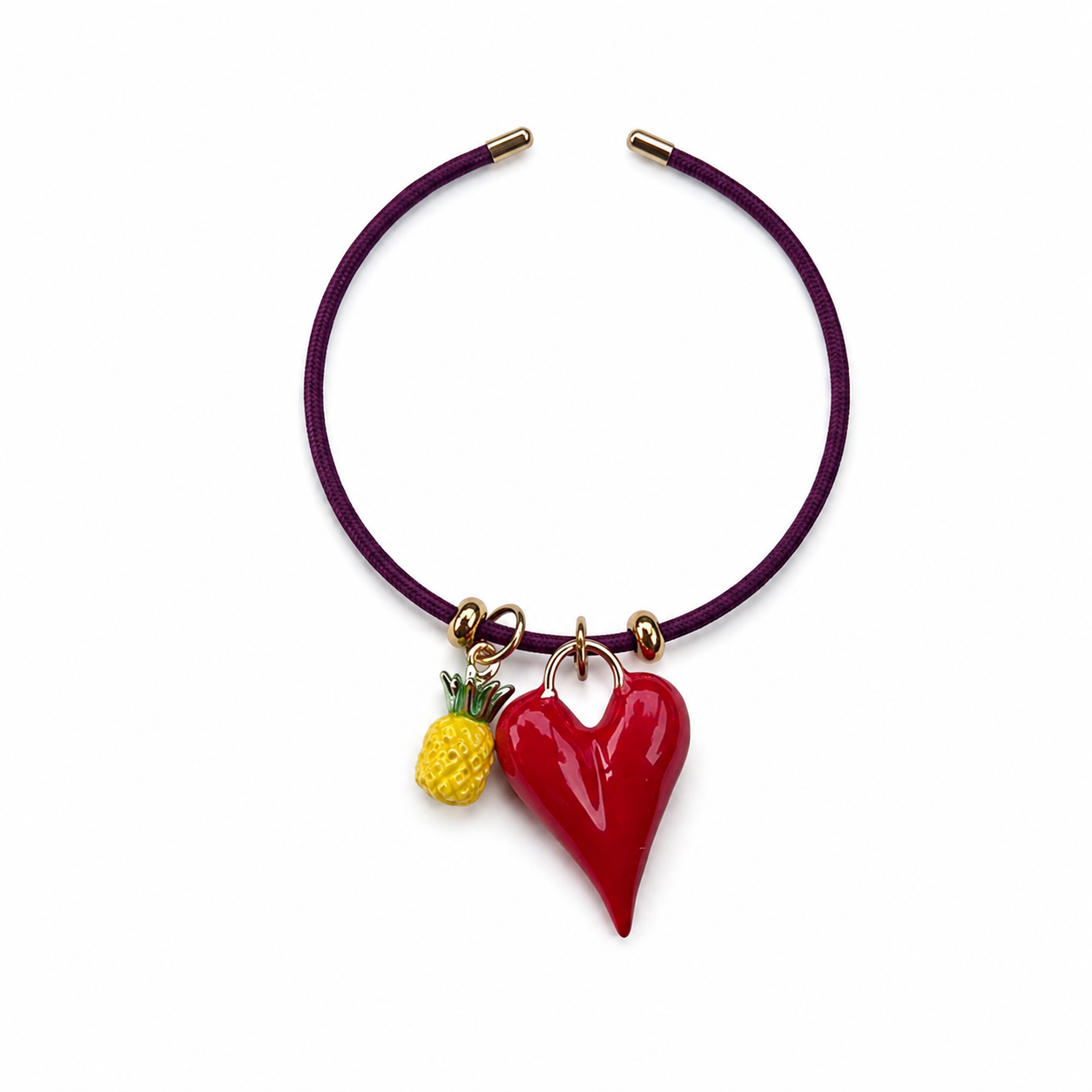 PULSERA NYLON BERENJENA