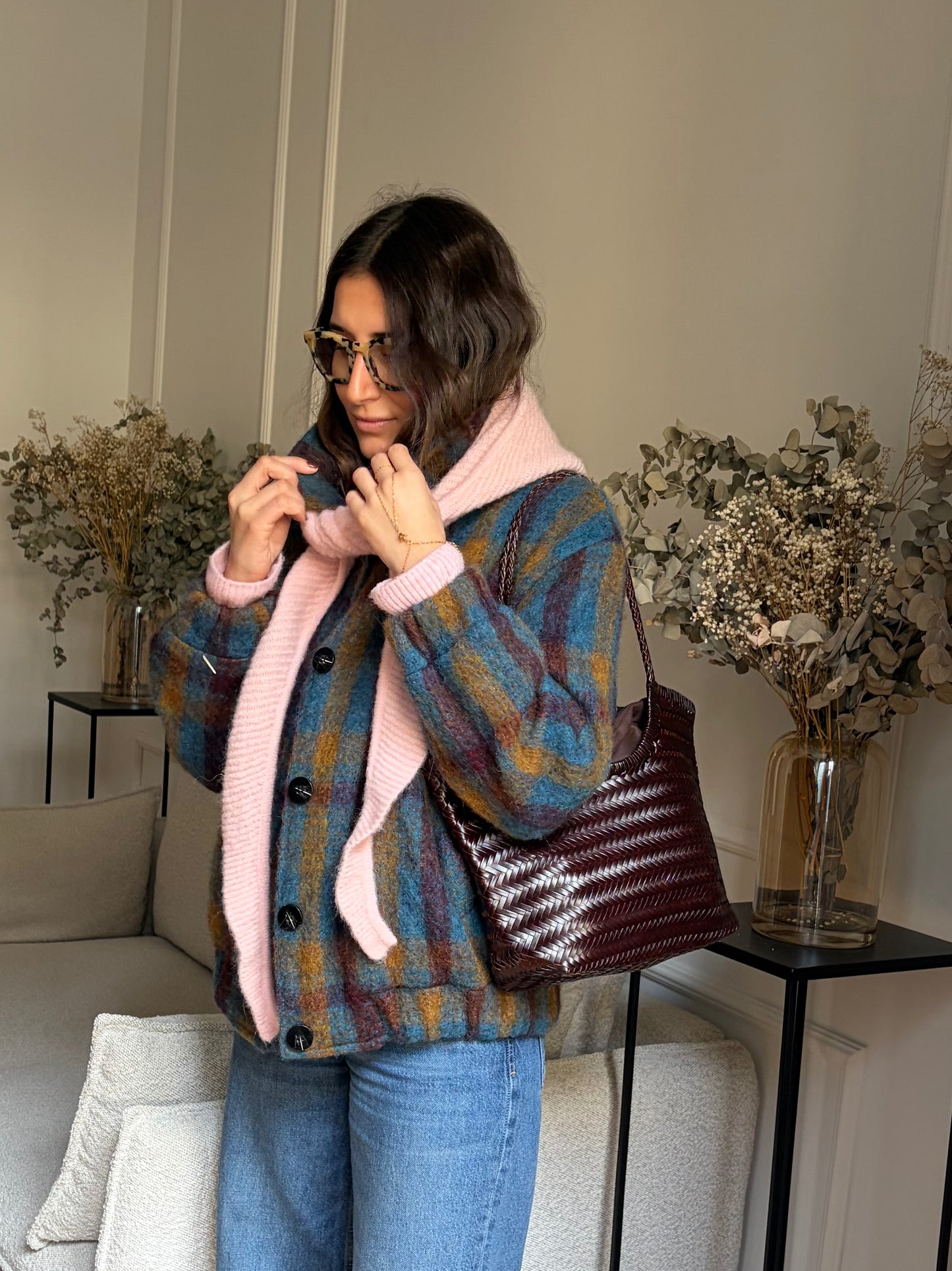 BOLSO TRENZADO PIEL 100%