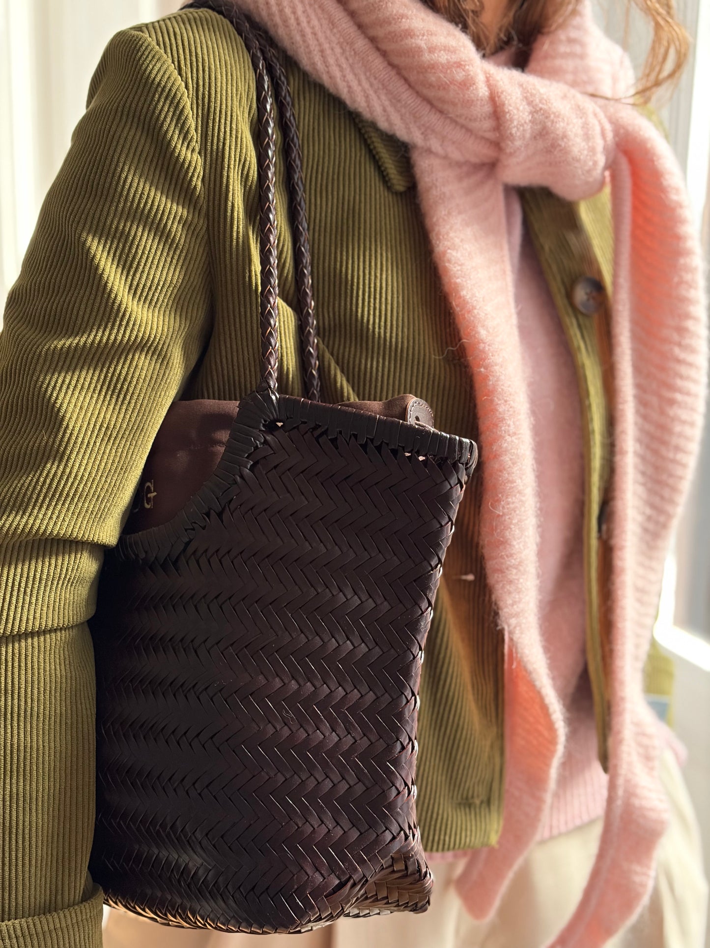 CAPUCHA PUNTO CANALÉ ROSA BEBÉ (con lana y alpaca)