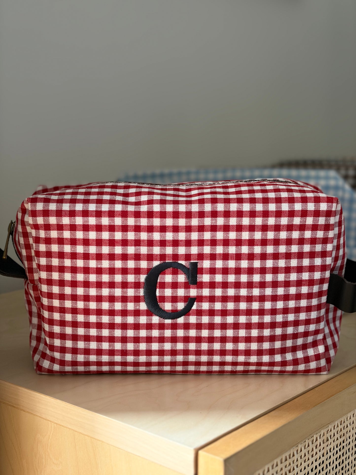 NECESER VICHY ROJO (asas piel)