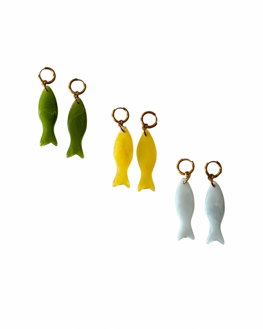 PENDIENTES PEZ RESINA