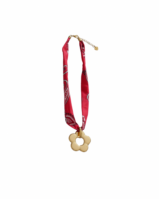 COLLAR DAISY RED PASSION