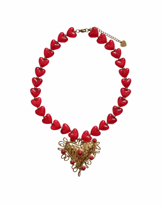 COLLAR ARDE ROJO