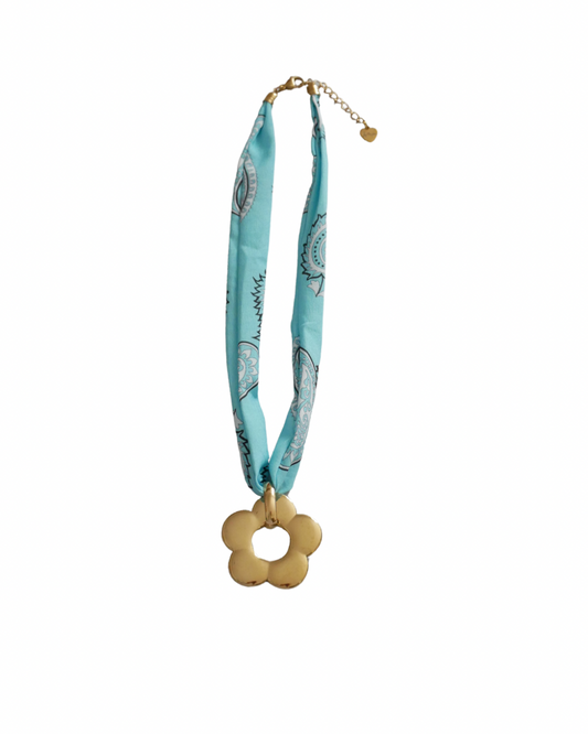 COLLAR DAISY BANDANA AQUA