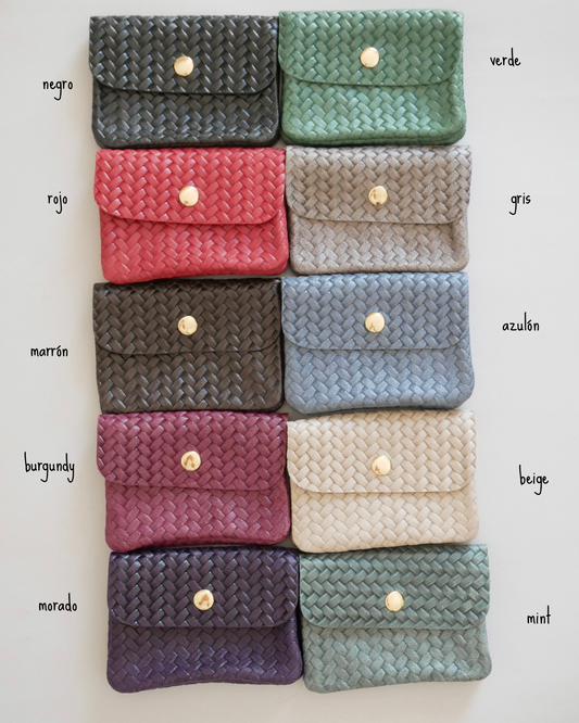 CARTERA TRENZADA (piel 100%)
