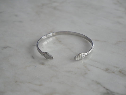 PULSERA SNAKE PLATEADA